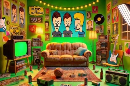 beavis and butthead couch background green screen