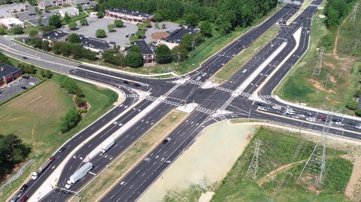 virginia times continuous flow intersection 2014